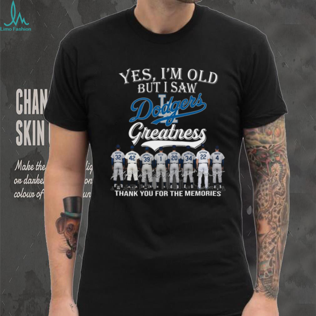 Los Angeles Dodgers Baseball Legends Hall Of Fame Vintage Retro Style Men Fans Shirt