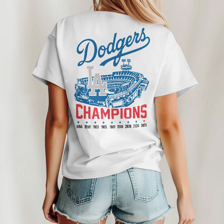 Los Angeles Dodgers World Series Champions 1955 2025 T Shirt