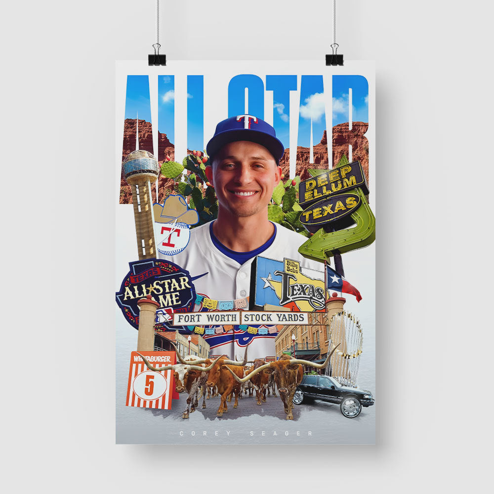 Dodgers Corey Seager All-Star Game Poster