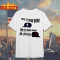 Los Angeles Dodgers Vs San Francisco Giants This Is Your Brain This Is Your Brain On Drugs Woman Shirt