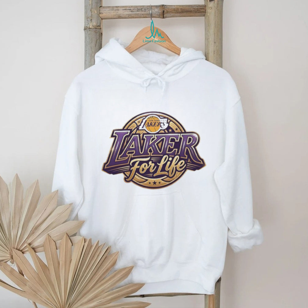 Los Angeles Lakers For Life Vintage Logo Basketball Fan T Shirt