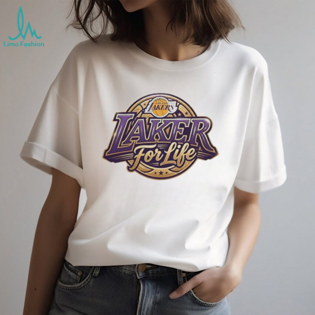 Los Angeles Lakers For Life Vintage Logo Basketball Fan T Shirt