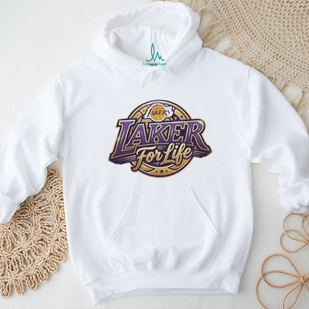 Los Angeles Lakers For Life Vintage Logo Basketball Fan T Shirt