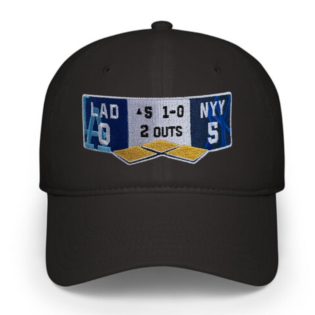 Los Angeles Trolling New York Patch Top Of Fifth Inning Game Scoreboard Hat