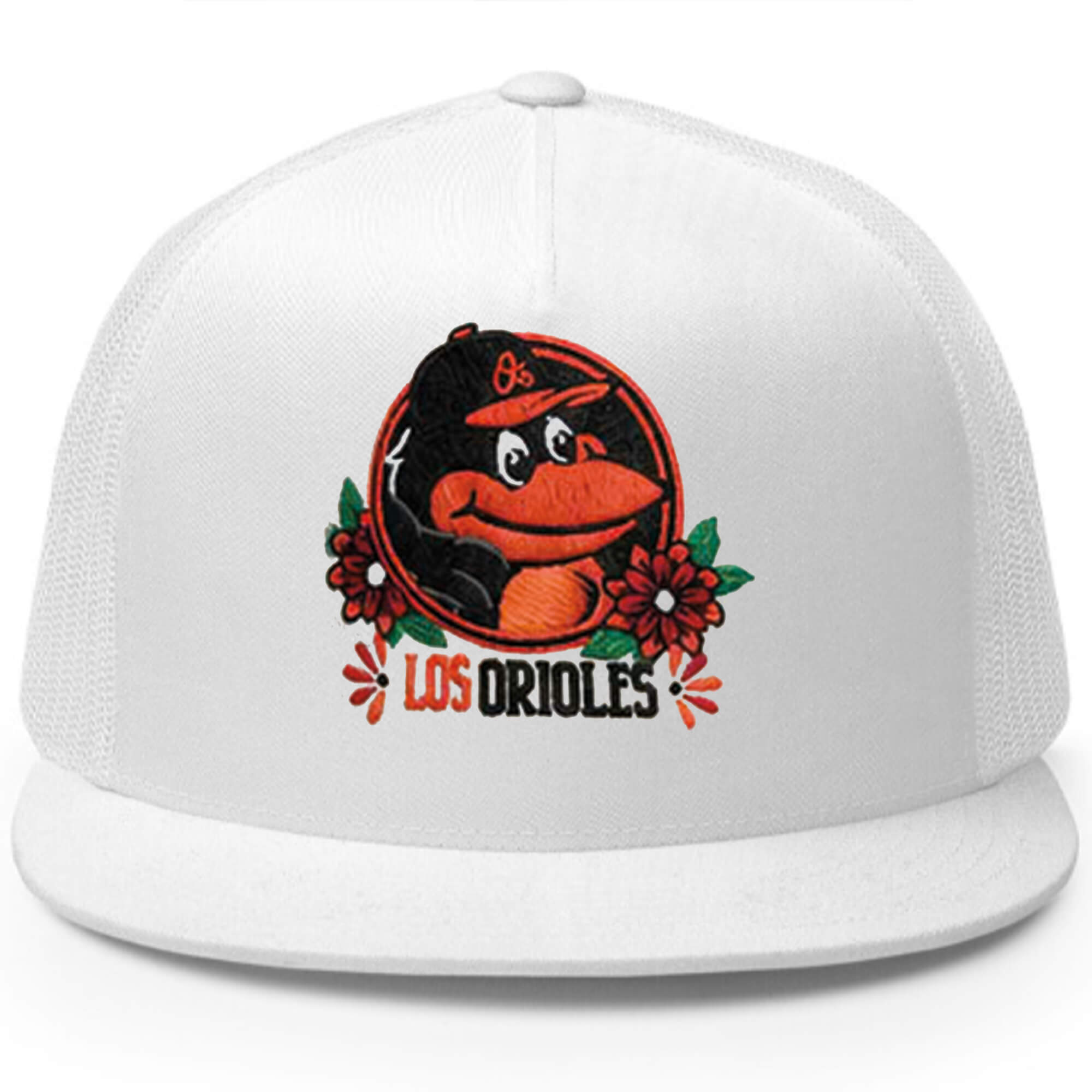 Los Orioles Day Of The Dead Sugar Skull Mascot Hat