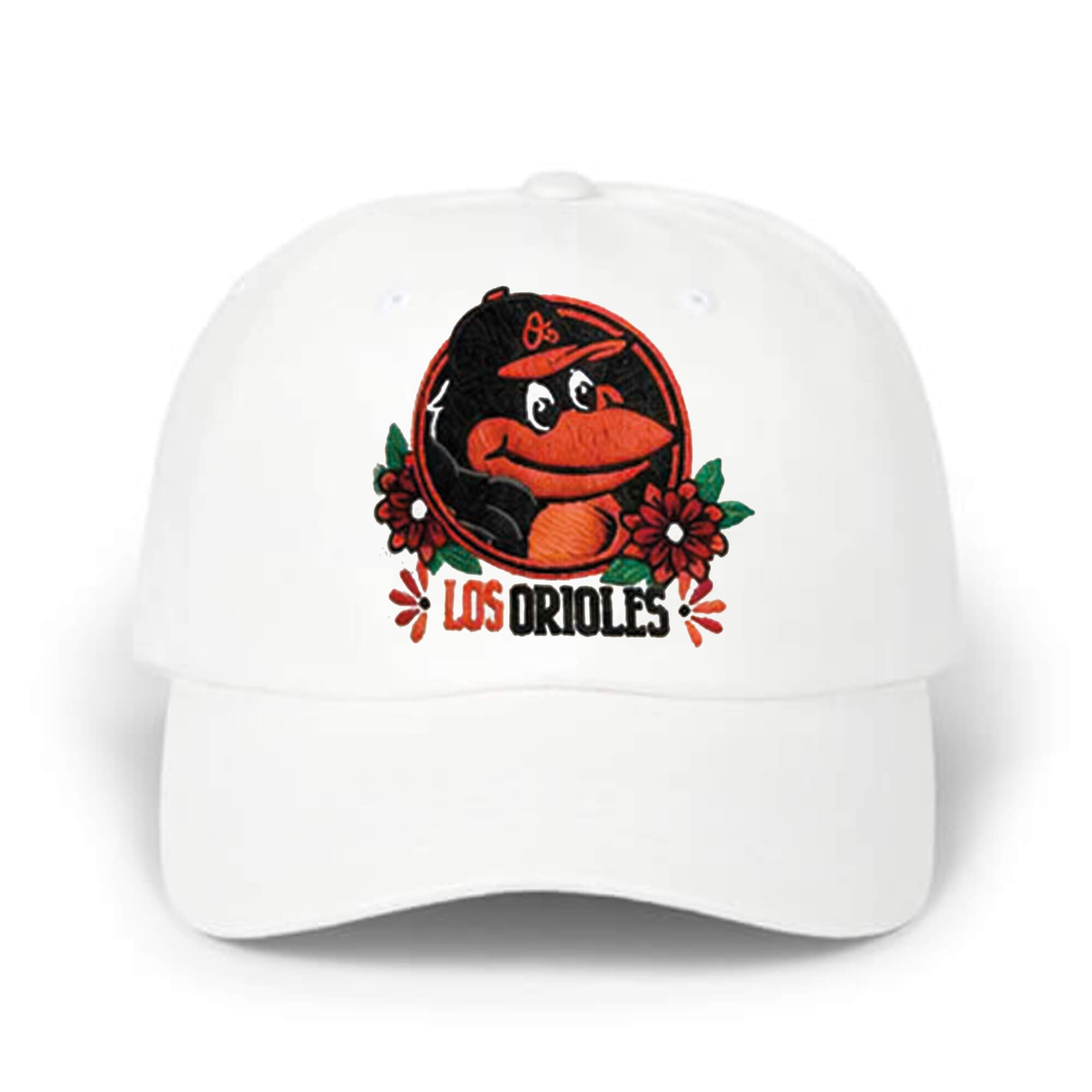 Los Orioles Day Of The Dead Sugar Skull Mascot Hat