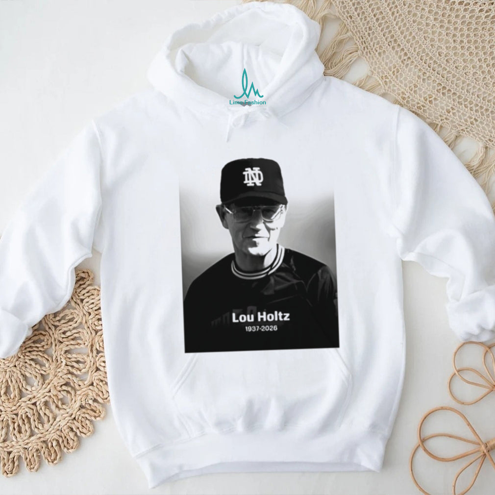 Lou Holtz 1937 2026 Notre Dame Tribute Memorial Graphic T Shirt