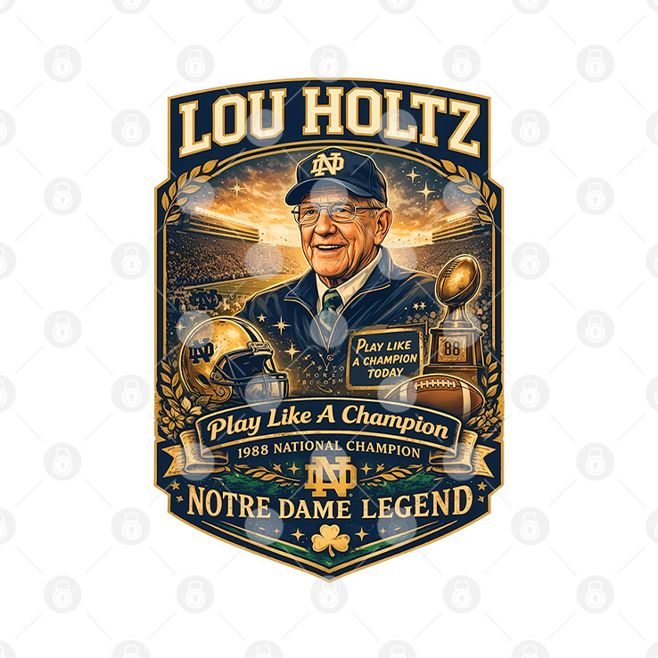Lou Holtz Notre Dame Legend Play Like A Champion Shirt