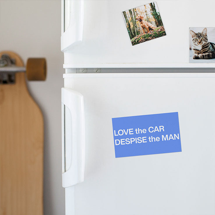 Love The Car Despise The Man Car Magnet