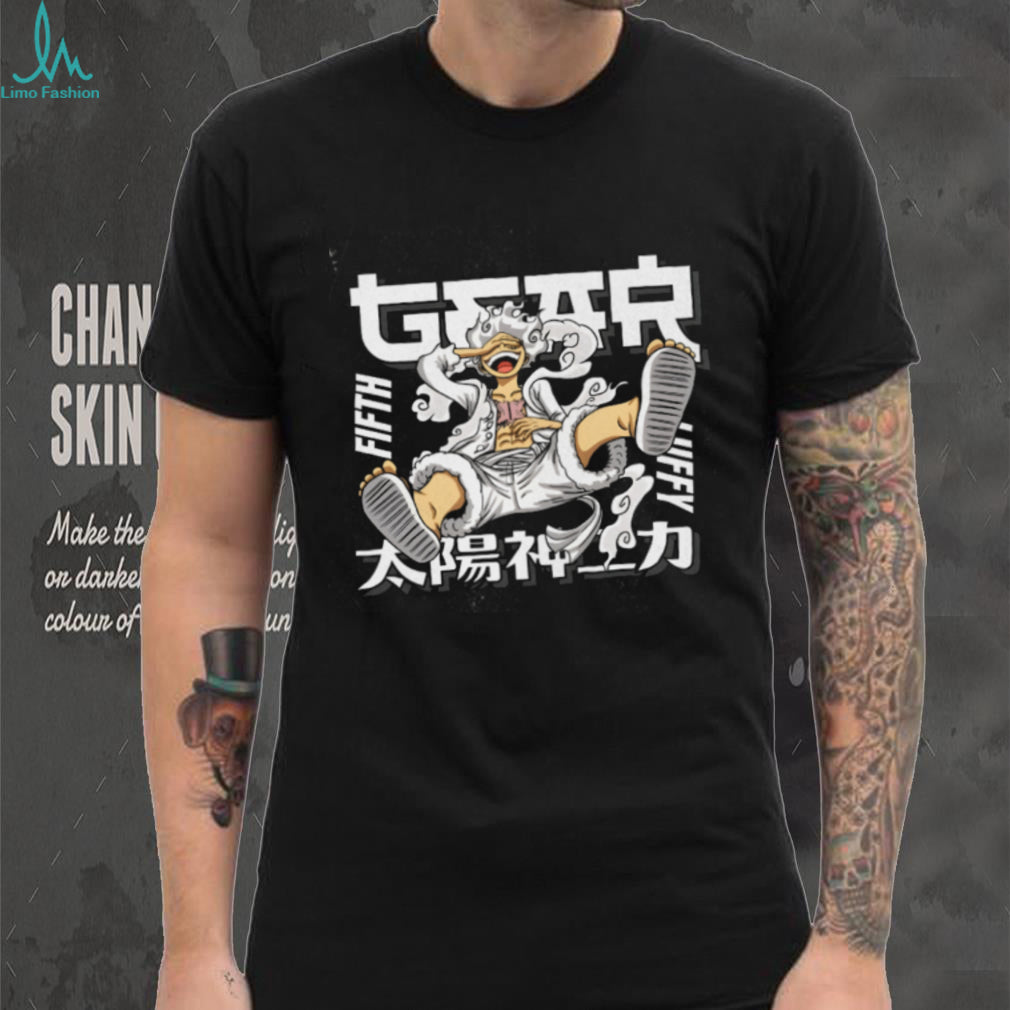 Luffy Gear 5 Sun God Nika Graphic T Shirt Vintage Wash Streetwear