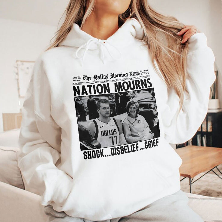 Luka Doncic Nation Mourns Shock Disbelief Grief Shirt