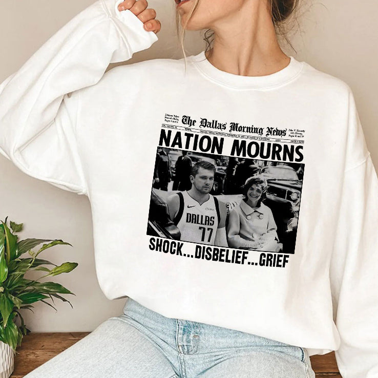 Luka Doncic Nation Mourns Shock Disbelief Grief Shirt