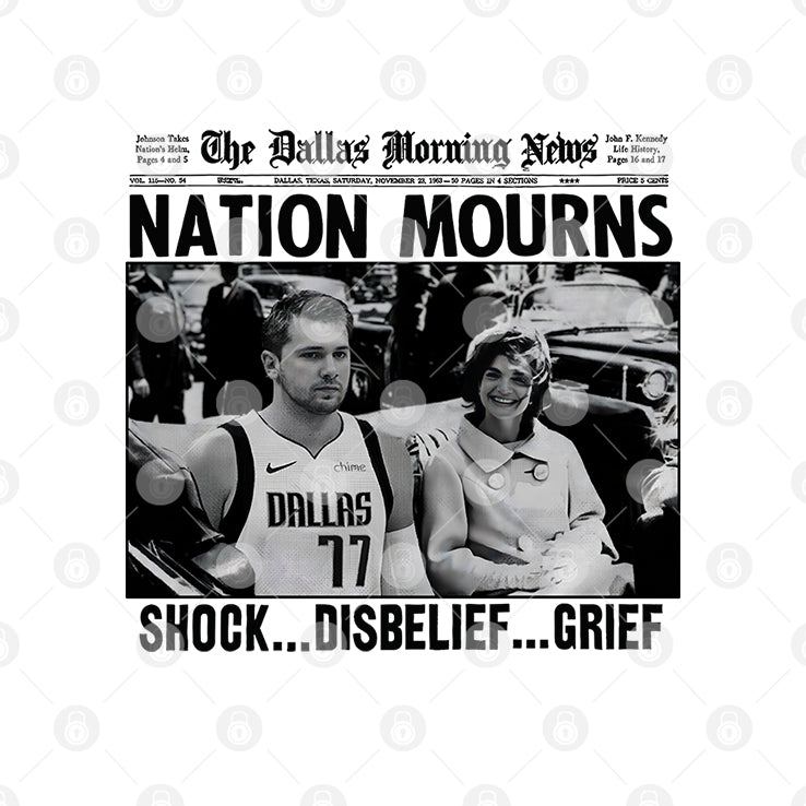 Luka Doncic Nation Mourns Shock Disbelief Grief Shirt
