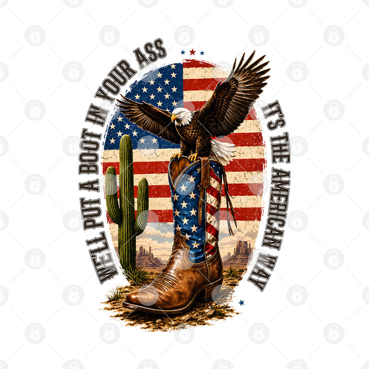 Toby Keith We’ll Put A Boot In Your Ass It’s The American Way T Shirt