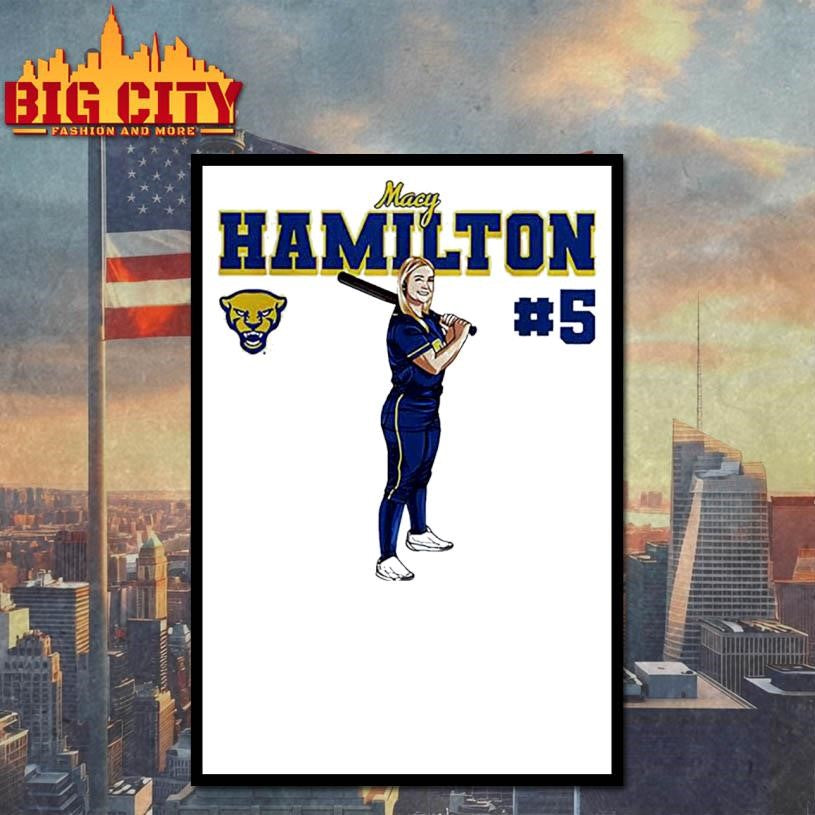 Macy Hamilton Pittsburgh Softball NCAA Legends Caricature Shirt