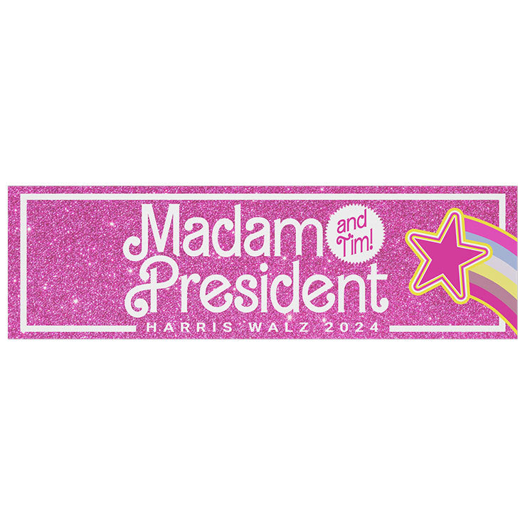 Madam President And Tim Harris Walz 2024 Car Magnet