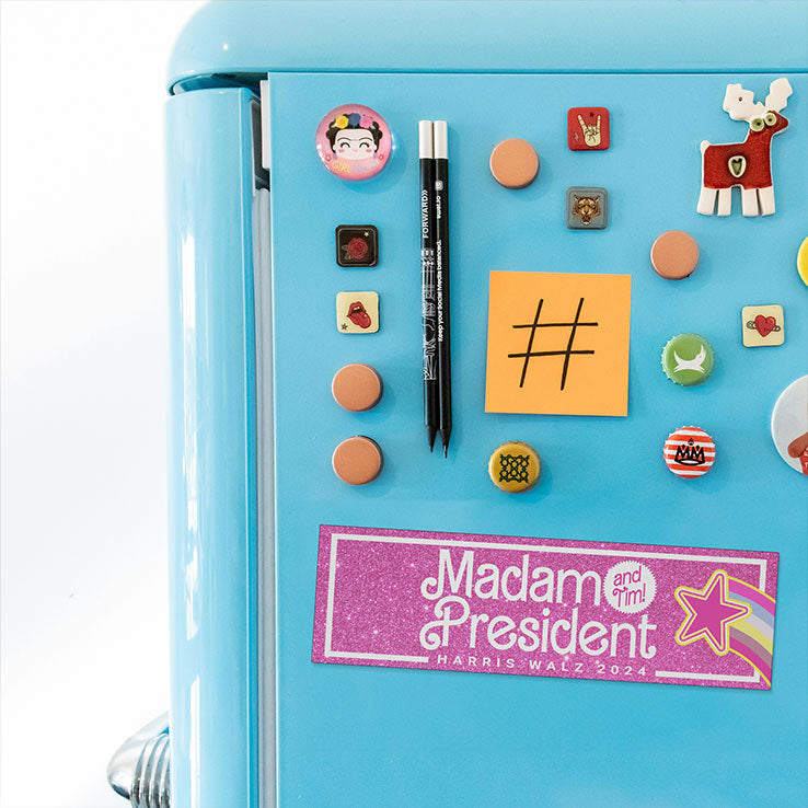 Madam President And Tim Harris Walz 2024 Car Magnet