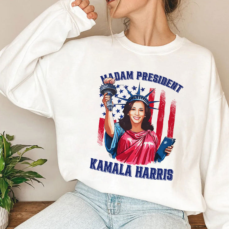 Madam President Kamala Harris Statue Of Liberty Shirt