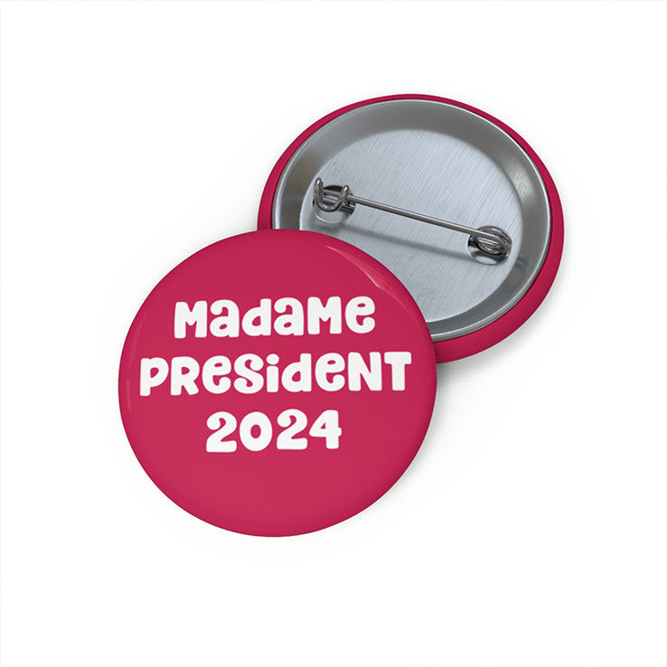 Madame President 2024 Kamala Harris Custom Pin Buttons