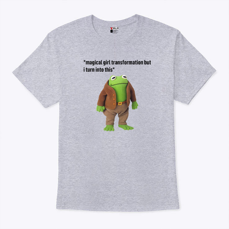 Magical Girl Transformation But I Turn Into This Frog And Toad Meme T Shirt