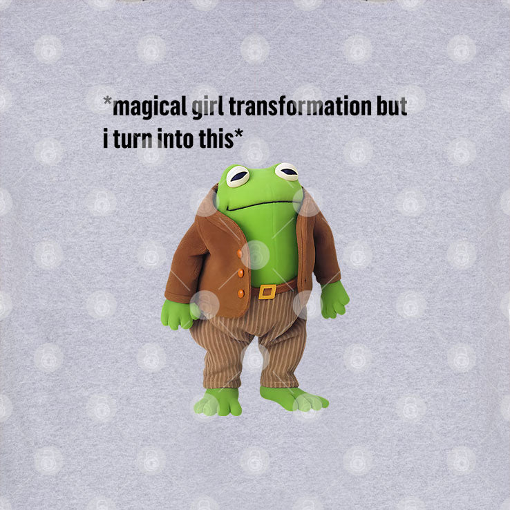 Magical Girl Transformation But I Turn Into This Frog And Toad Meme T Shirt