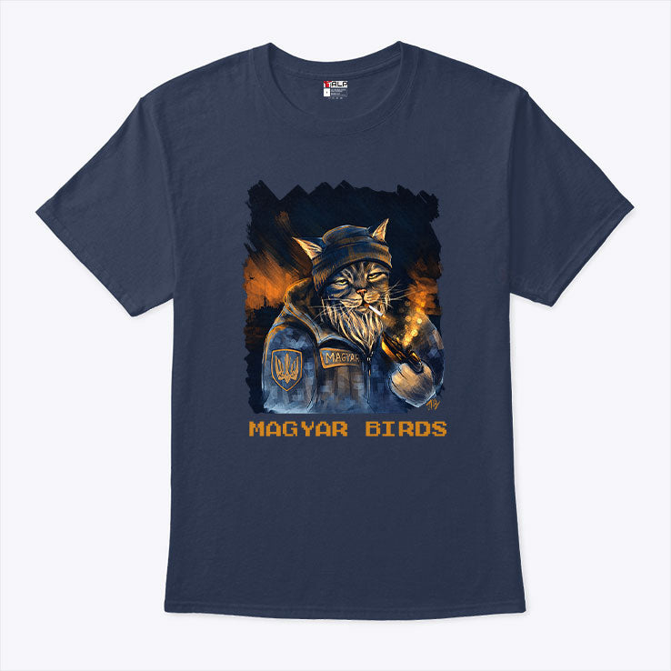 Magyar Birds Viking Cat T Shirt