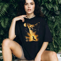 Majestic Chihuahua Moon & Forest Landscape Graphic T Shirt