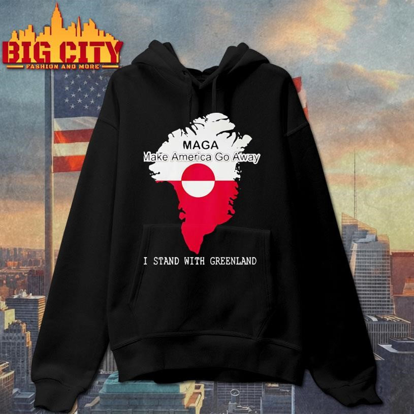 Make America Go Away Greenland Flag Shirt