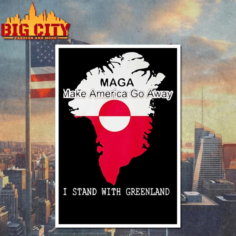 Make America Go Away Greenland Flag Shirt