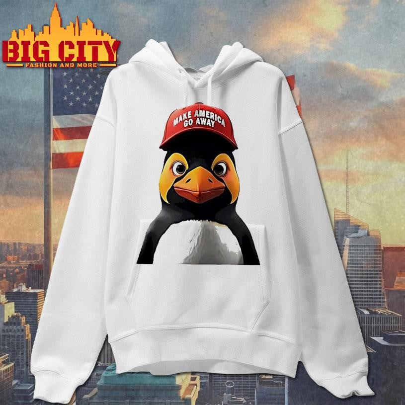 Make America Go Away Red Hat Penguin Character Shirt