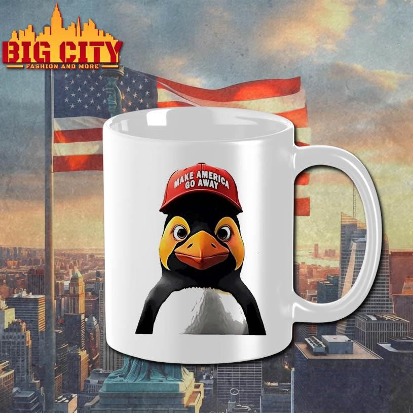 Make America Go Away Red Hat Penguin Character Shirt