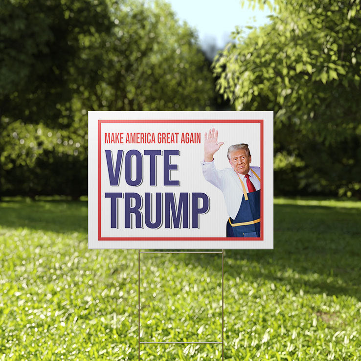 Make American Great Again Vote Trump McDonald’s Yard Sign