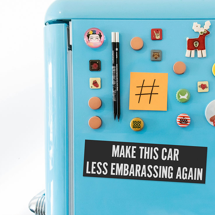 Make This Car Less Embarrassing Again Tesla Car Magnet