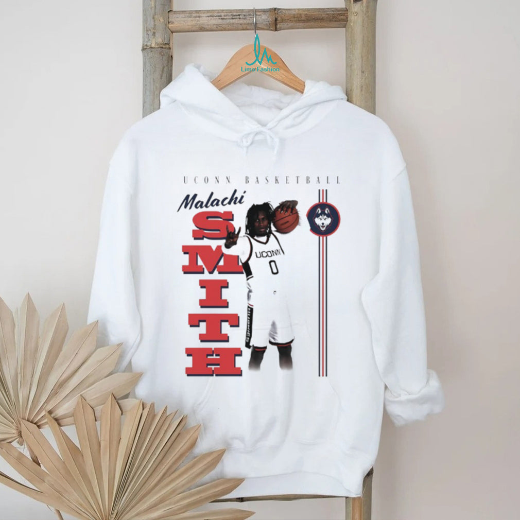 Malachi Smith UConn Basketball #0 Graphic White T Shirt