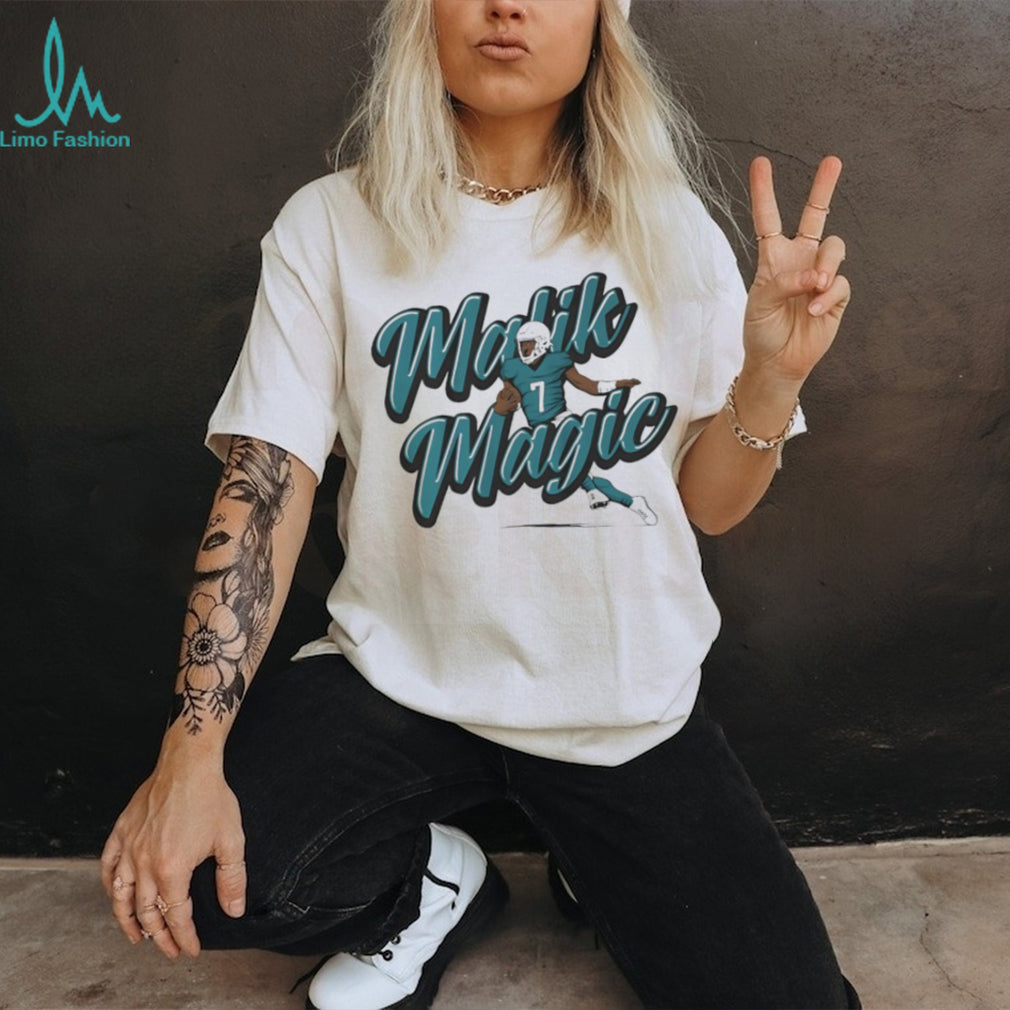 Malik Magic Football Star Action Pose Graphic T Shirt