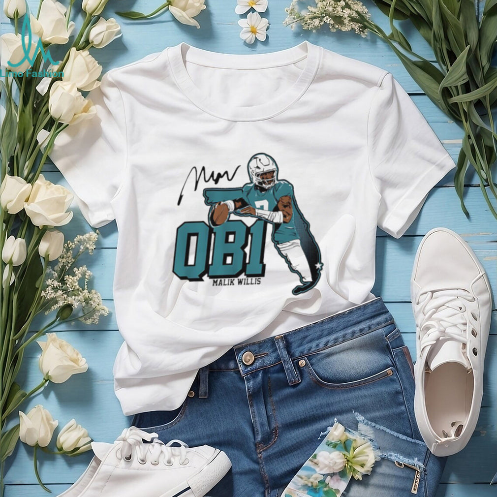 Malik Willis QB1 Football Signature Illustration T Shirt
