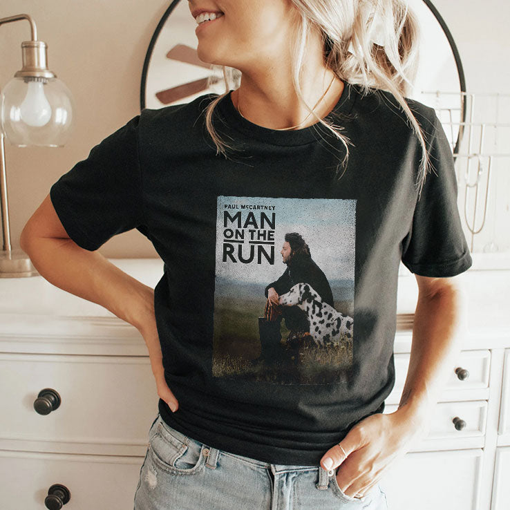 Man On The Run Paul McCartney Movie T Shirt
