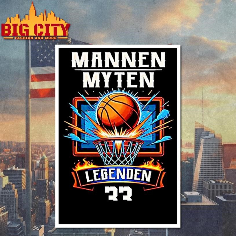 Mannen Myten Legenden 33 Basketball Shirt