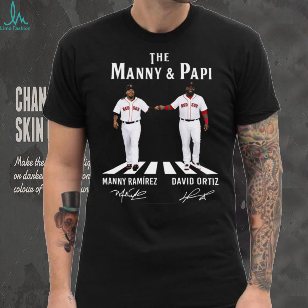 Manny Ramirez David Ortiz Red Sox Baseball Stars Vintage Retro Style Men Fans Shirt