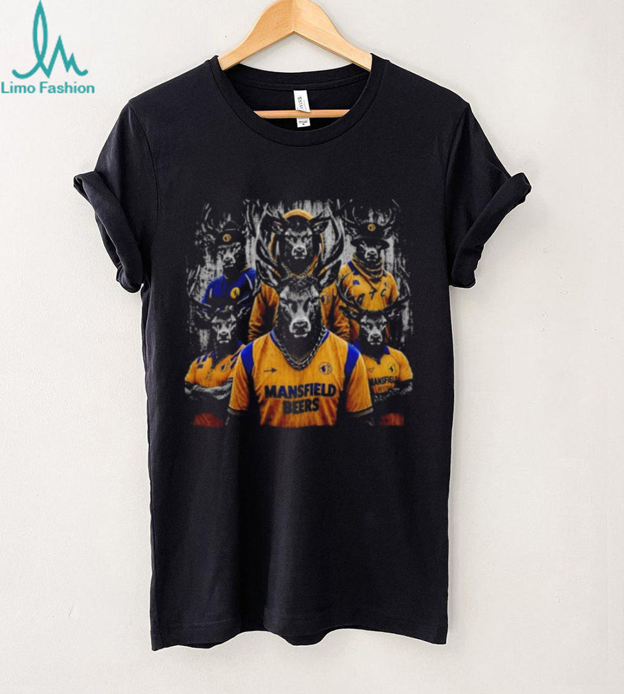 Mansfield Gangster Stags Football mascot retro shirt