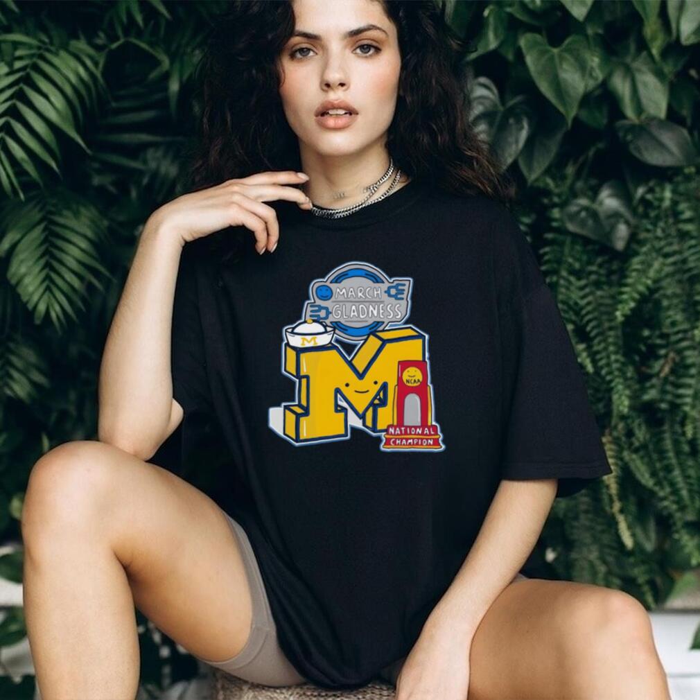 March Gladness Michigan M National Champion 2026 Trophy T Shirt