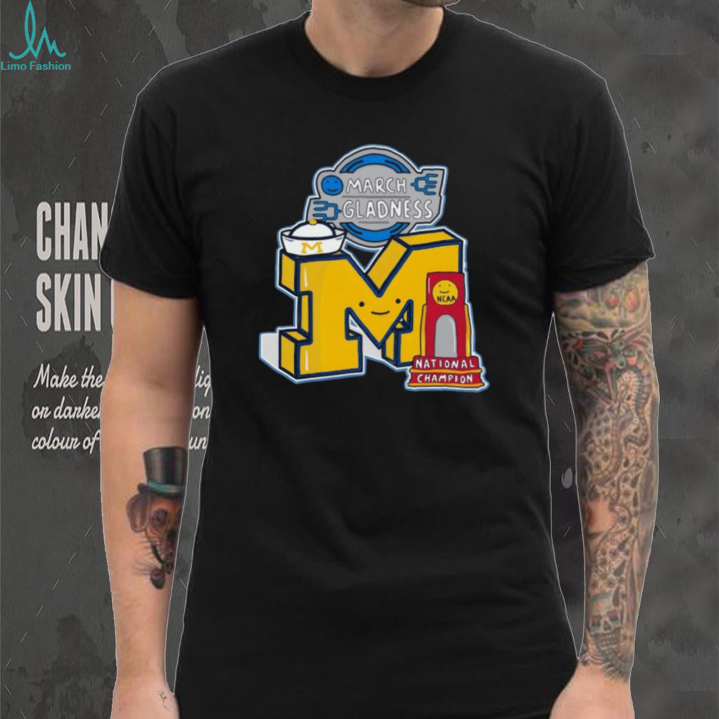 March Gladness Michigan M National Champion 2026 Trophy T Shirt