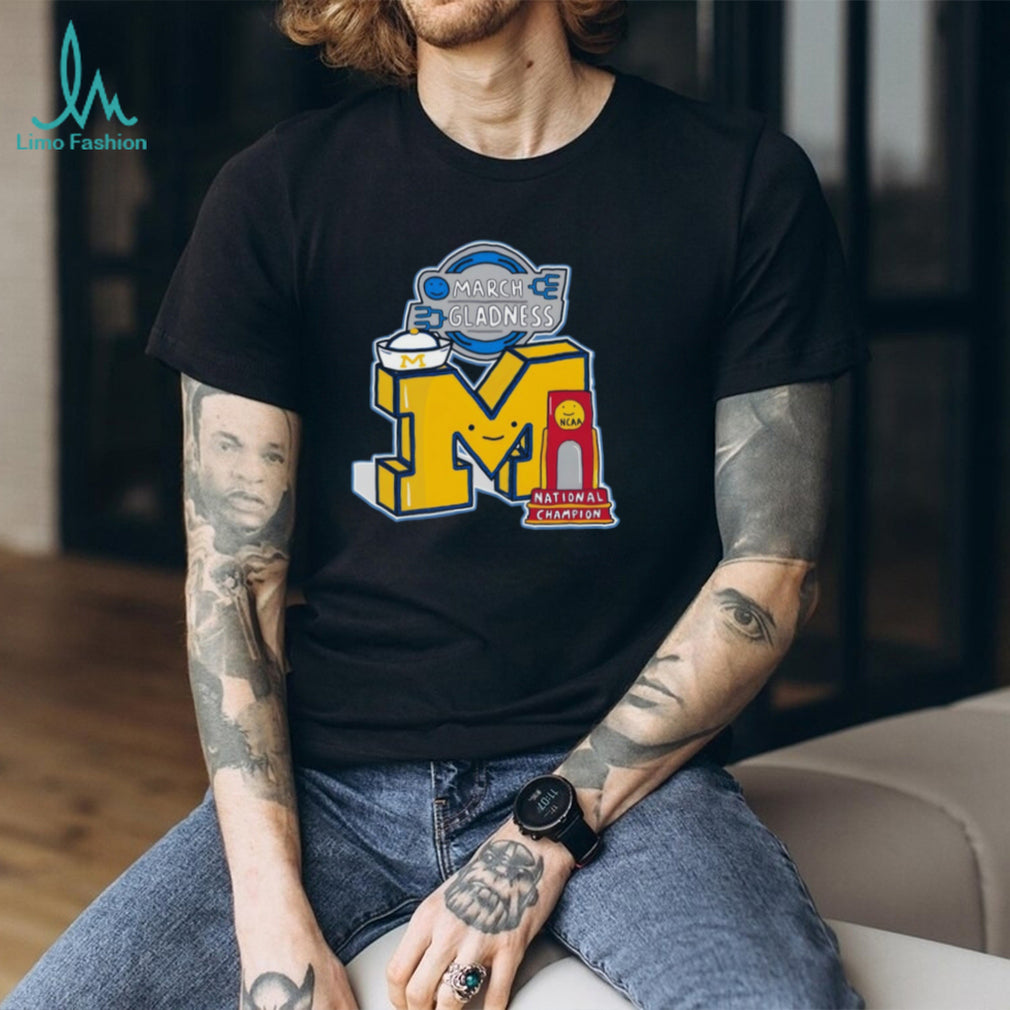 March Gladness Michigan M National Champion 2026 Trophy T Shirt