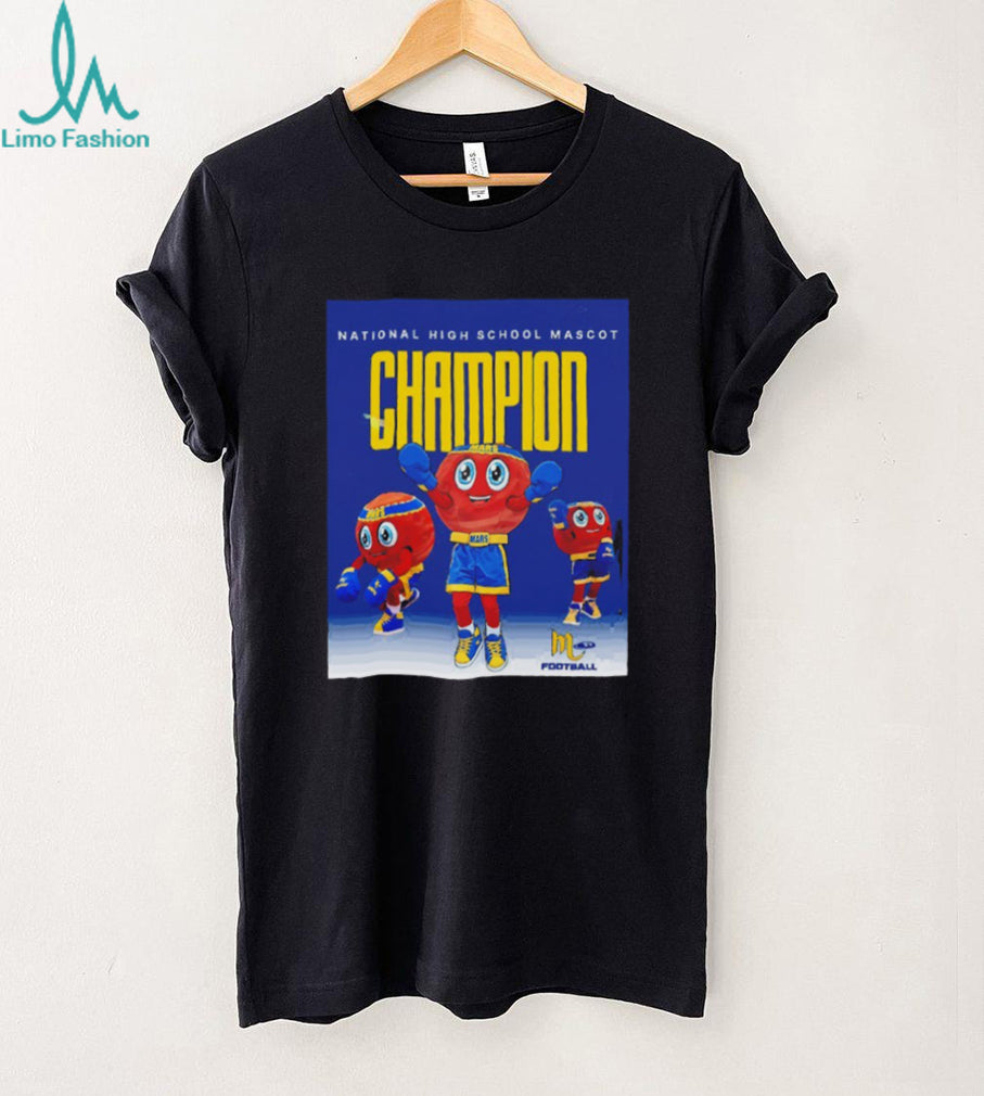 Mars High School Mascot National Champion Football Graphic T Shirt