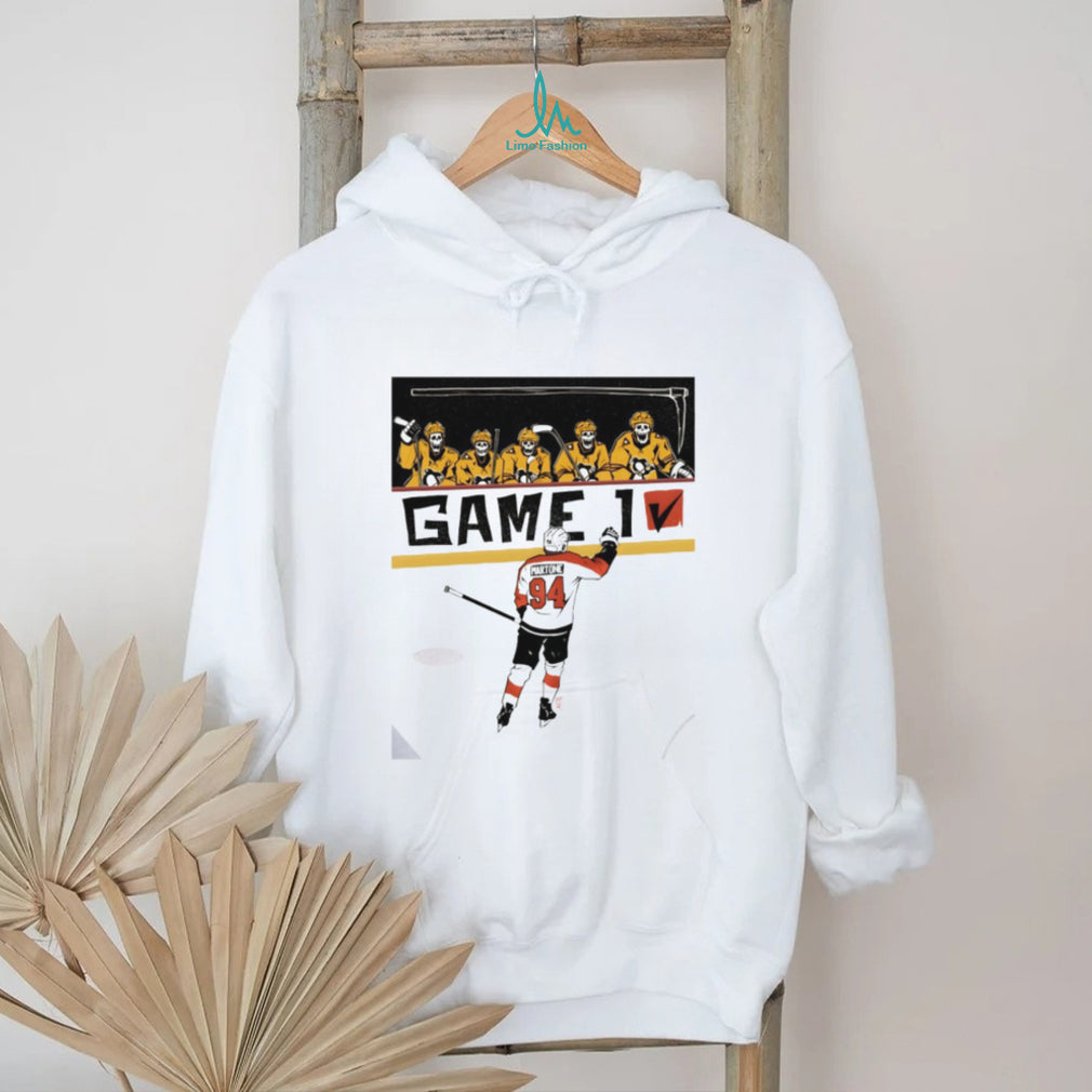 Martone 94 Hockey Skeleton Team Game 1 Victory Graphic T Shirt
