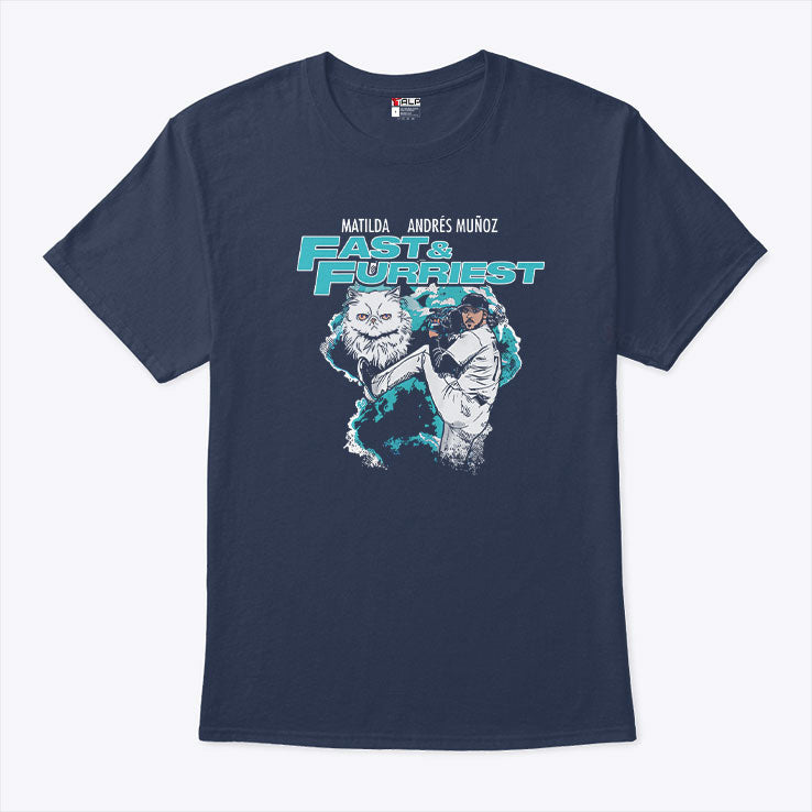 Matilda & Andres Munoz Fast & Furriest Mariners T Shirt