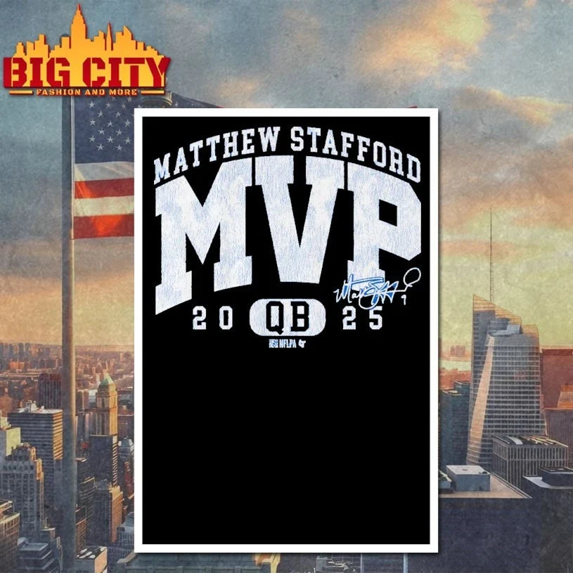 Matthew Stafford 2025 MVP signature T-Shirt