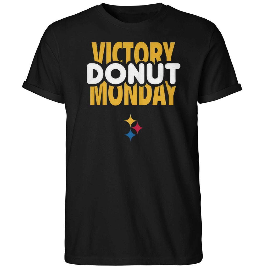 Max Starks With Victory Donut Monday Steelers Shirt