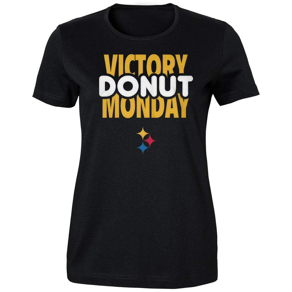 Max Starks With Victory Donut Monday Steelers Shirt