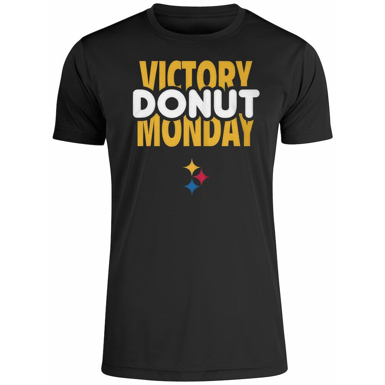 Max Starks With Victory Donut Monday Steelers Shirt